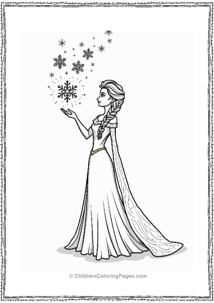 Elsas Snowflake Magic Free PDF Printable