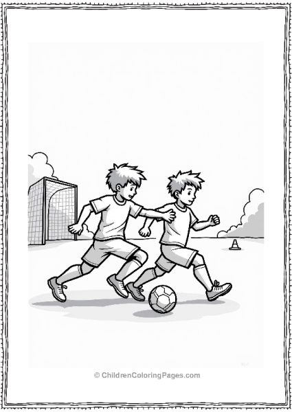 Football Players In Action Free PDF Printable