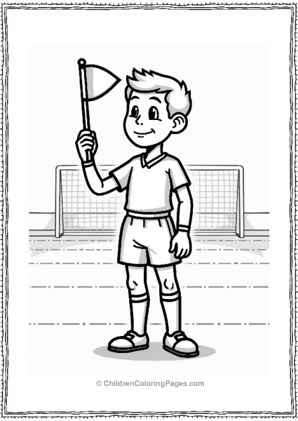 Football Referee Making A Penalty Call Free PDF Printable