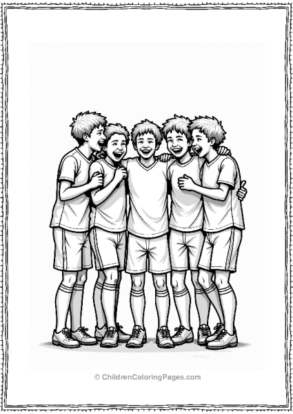 Football Team Huddle Celebration Free PDF Printable