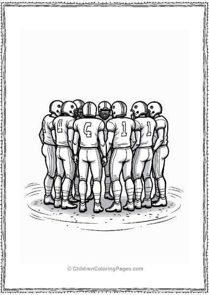 Football Team Huddle Discussion Free PDF Printable