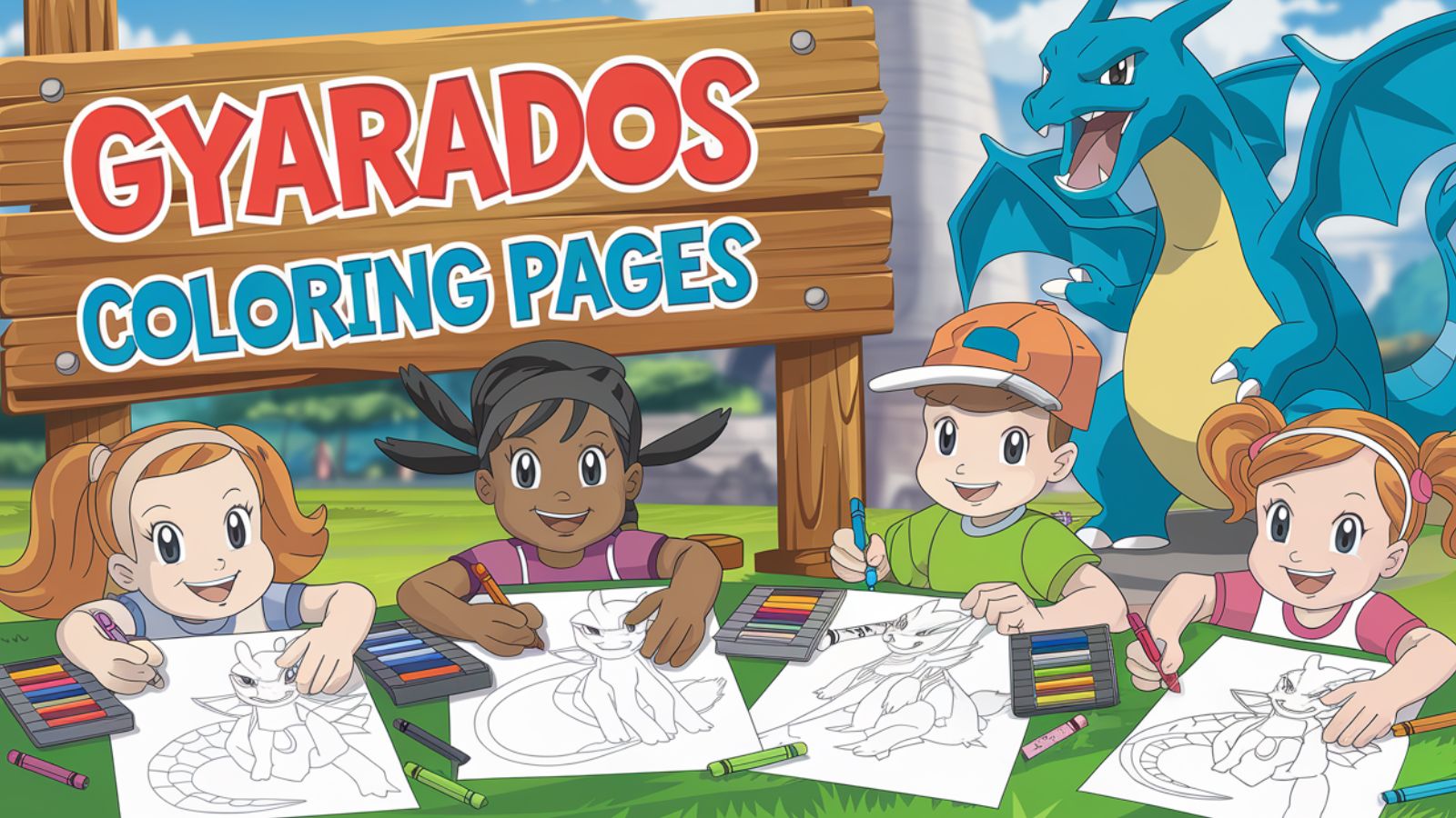 Gyarados Coloring Pages – Free PDF Printables 🐉⚡🌊