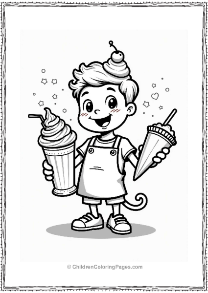 Happy Milkshake Maker Free PDF Printable