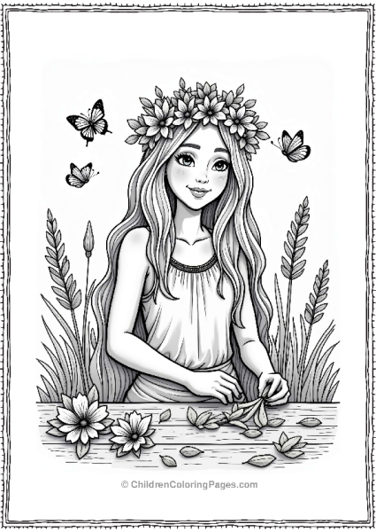 Hippie Crafting A Flower Crown Free PDF Printable