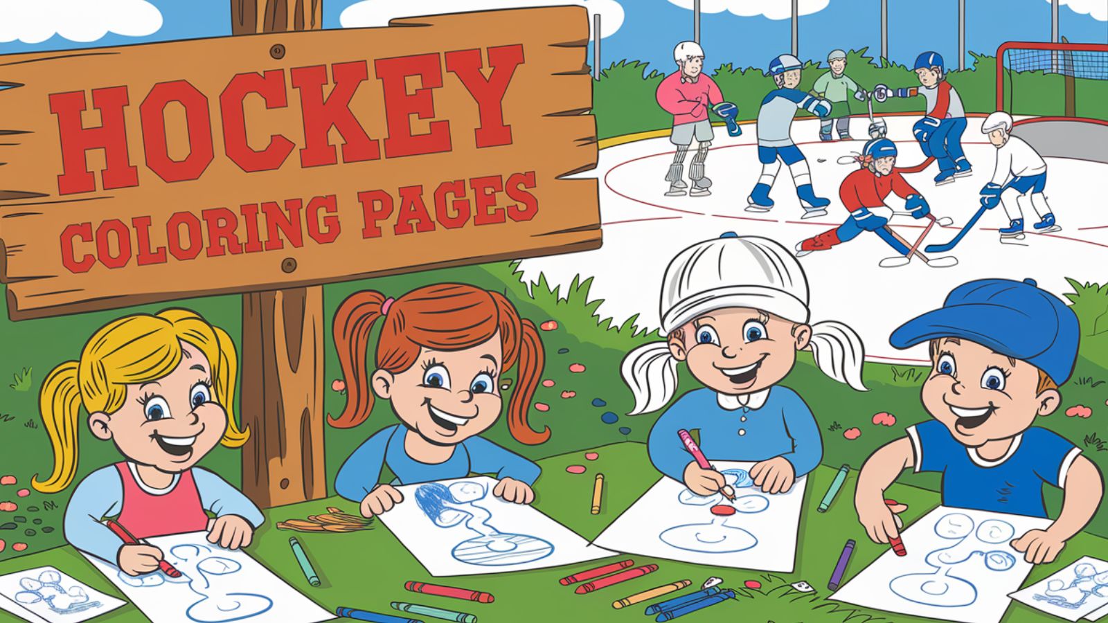 Hockey Coloring Pages – Free PDF Printables 🏒🥅⛸️