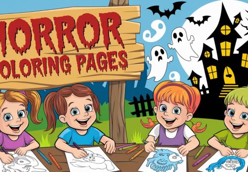 Horror Coloring Pages – Free PDF Printables 🧟🏚️🎃