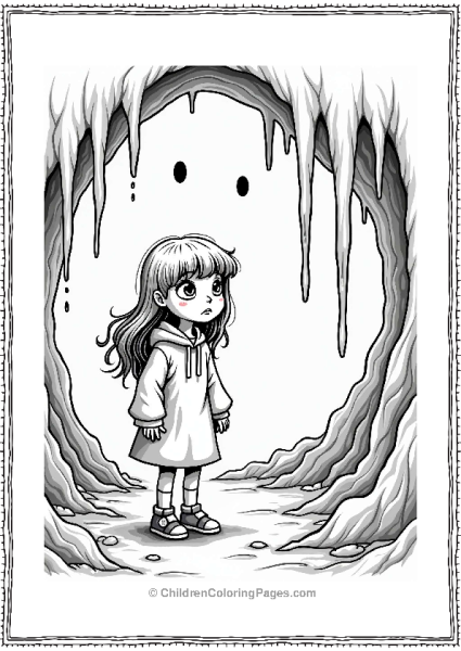 Horror Theme Creepy Cave Exploration Free PDF Printable
