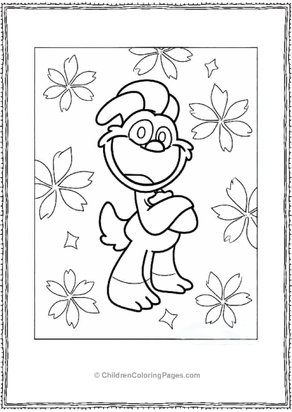 KickinChicken From Smiling Critters Coloring Sheet Free PDF Printable