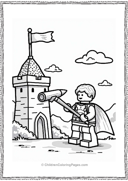 Lego Castle Siege Defense Free PDF Printable