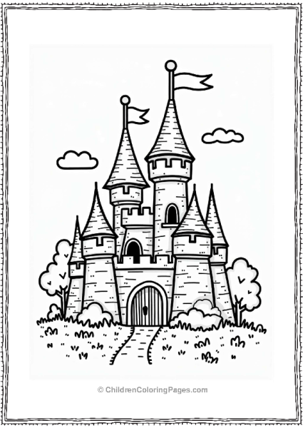 Lego Castle Surrounded By Trees Free PDF Printable