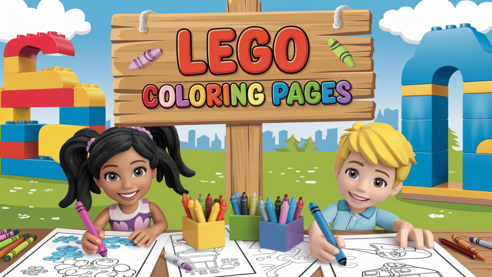Lego Coloring Pages – Free PDF Printables 🏗️