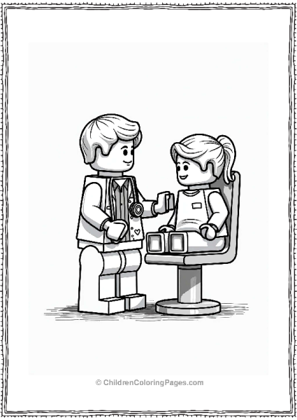 Lego Doctor Examining Patient Free PDF Printable