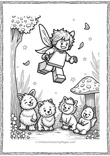 Lego Fairy With Magical Creatures Free PDF Printable