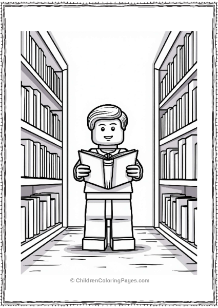 Lego Librarian In A Cozy Library Free PDF Printable