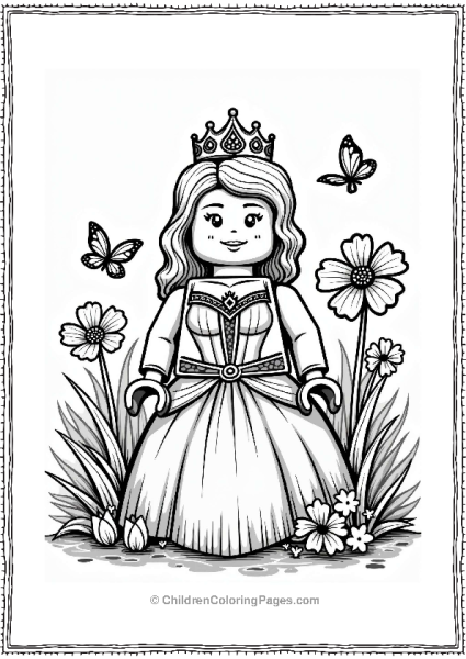 Lego Princess In A Garden Free PDF Printable