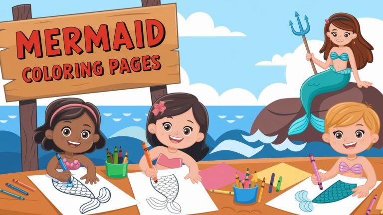 Mermaid Coloring Pages