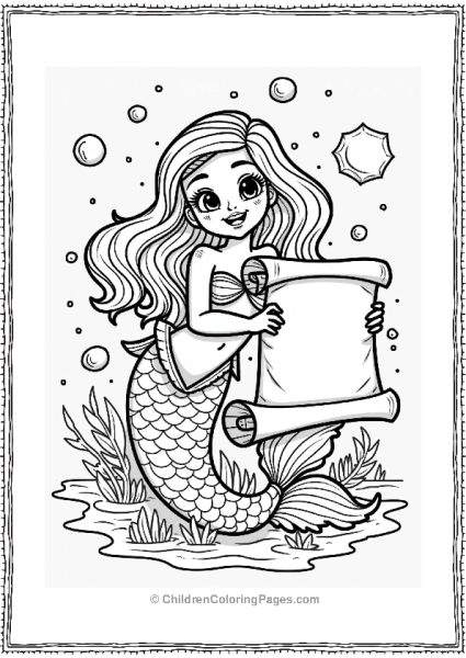 Mermaid Treasure Map Adventure Free PDF Printable