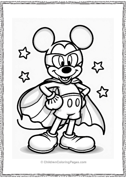 Mickey Mouse The Superhero Free PDF Printable