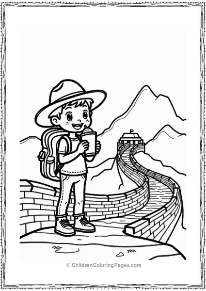 Milkshake At The Great Wall Free PDF Printable
