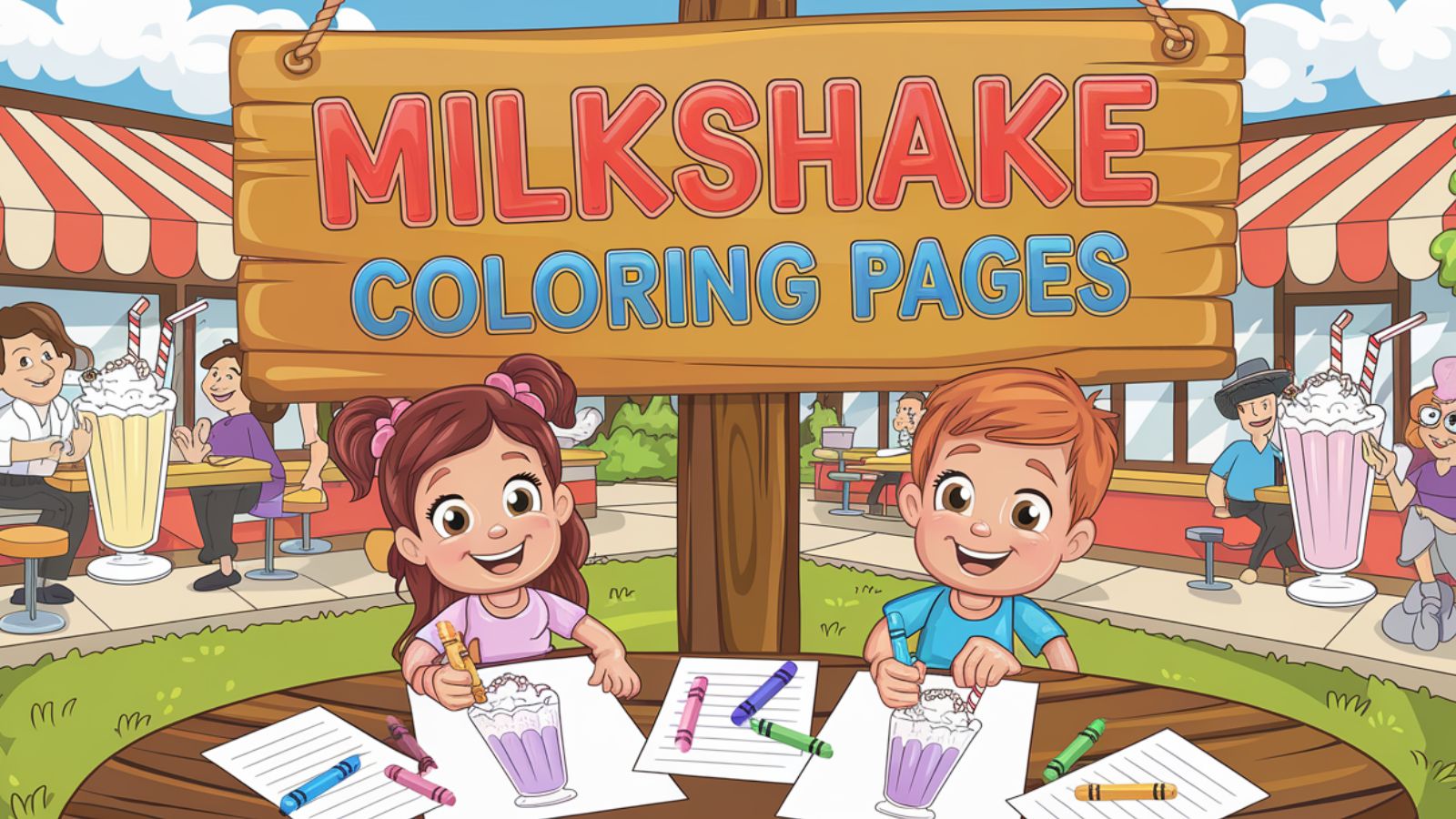 Milkshake Coloring Pages – Free PDF Printables 🥤