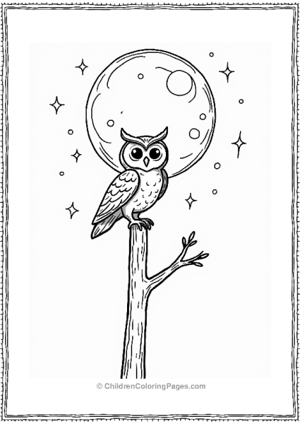 Owl Under The Big Moon Free PDF Printable