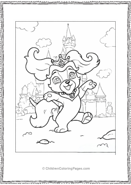 Palace Pets Teacup In Front Of Palace Free PDF Printable