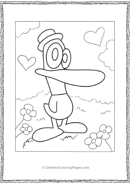Pato The Yellow Bird Coloring In Free PDF Printable