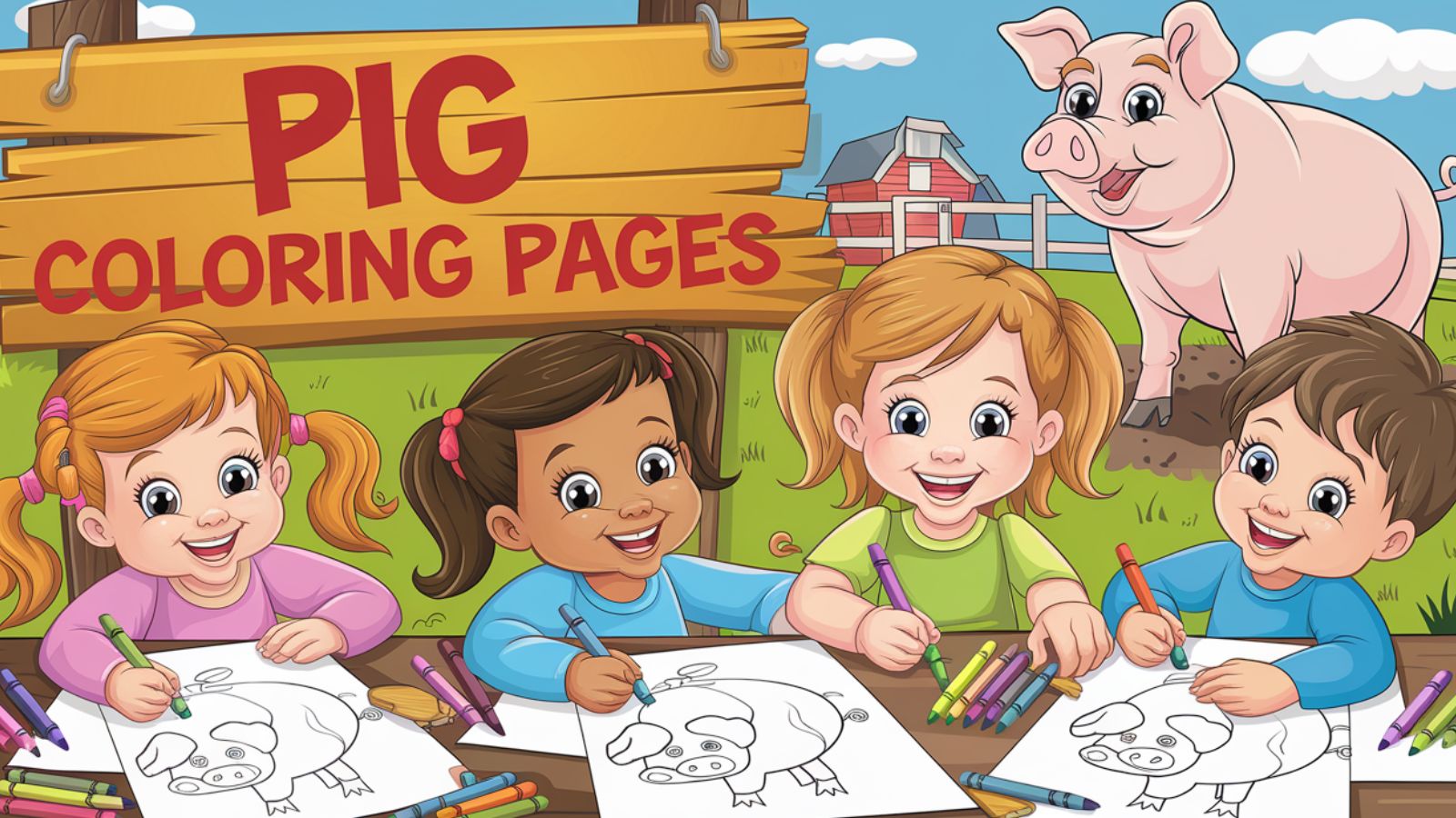 Pig Coloring Pages – Free PDF Printables 🐷