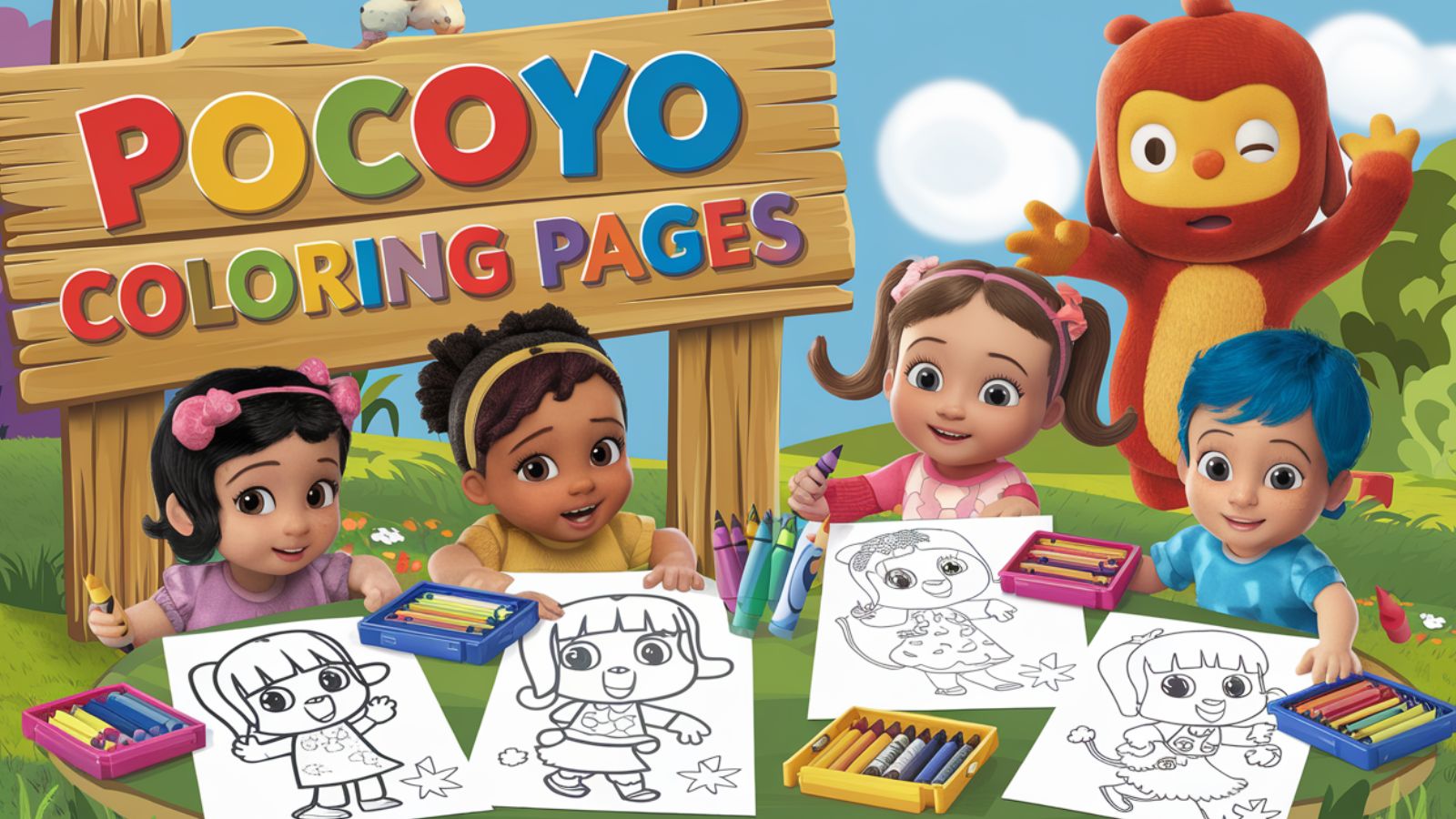 Pocoyo Coloring Pages – Free PDF Printables👒🐾📚