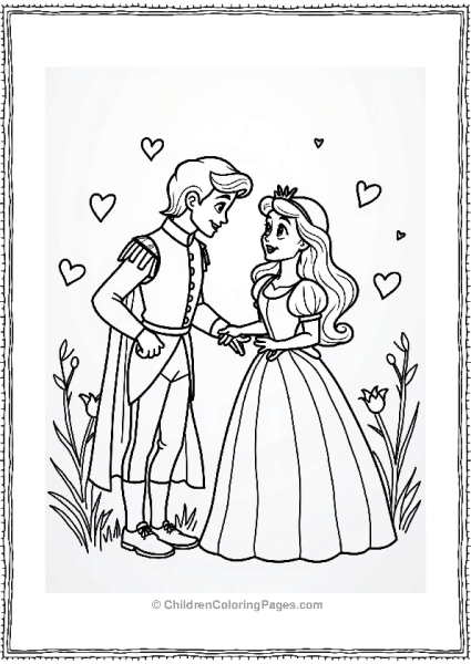 Prince And Sleeping Beauty Smiling Free PDF Printable