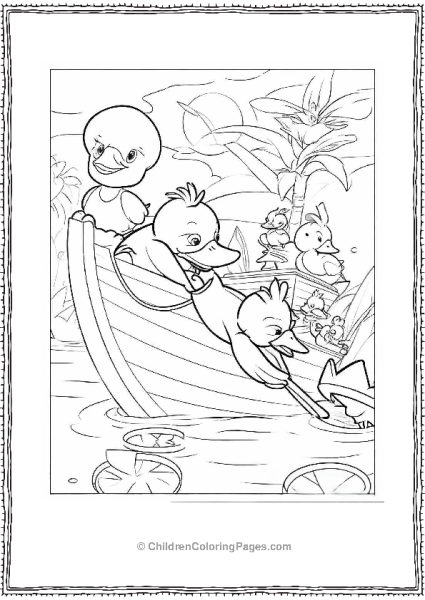 Psyduck Getting On A Boat Free PDF Printable