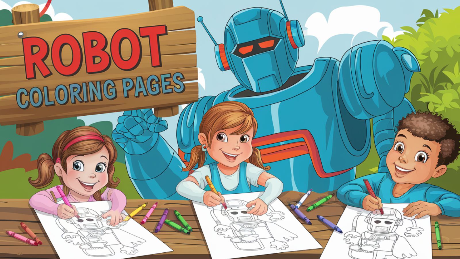 Robot Coloring Pages – Free PDF Printables 🤖