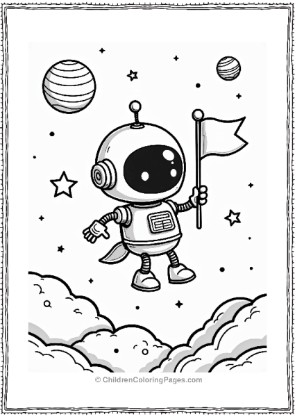 Robots Space Adventure Free PDF Printable