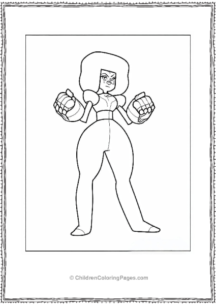 Simple Garnet Coloring Sheet For Preschoolers Free PDF Printable