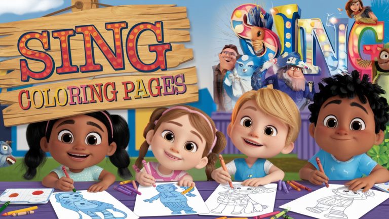 Sing Coloring Pages