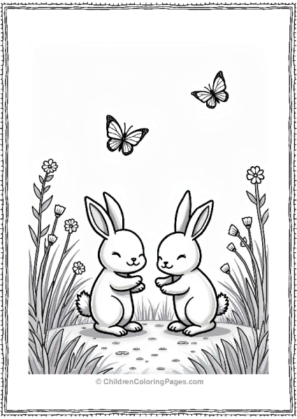 Sleeping Beauty And The Meadow Rabbits Free PDF Printable