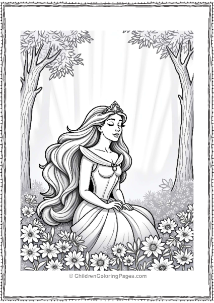 Sleeping Beauty Awakening In Sunlight Free PDF Printable