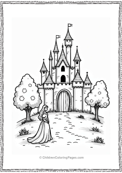 Sleeping Beauty Awakens In The Castle Free PDF Printable