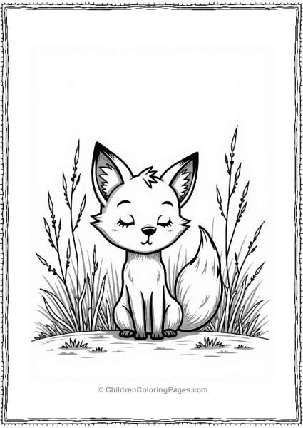 Sleeping Beauty Curious Fox In The Underbrush Free PDF Printable