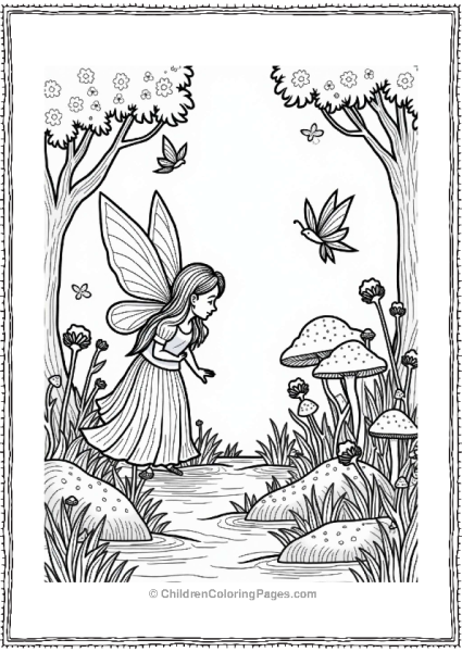 Sleeping Beauty In A Serene Fairy Glade Free PDF Printable