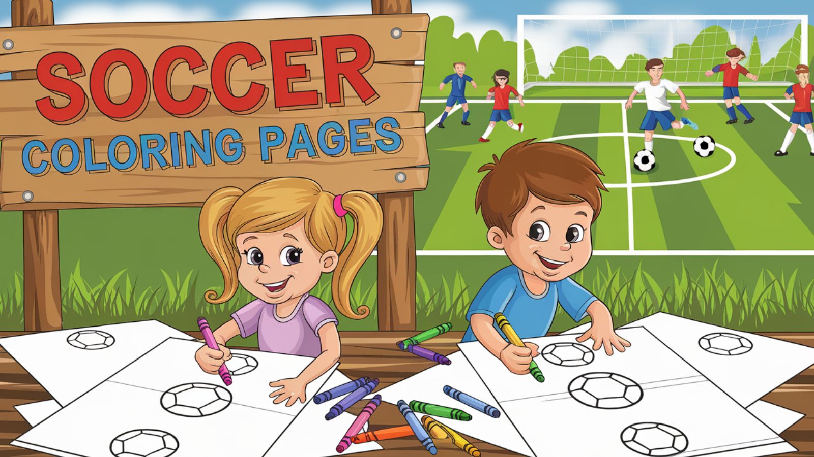 Soccer Coloring Pages – Free PDF Printables ⚽