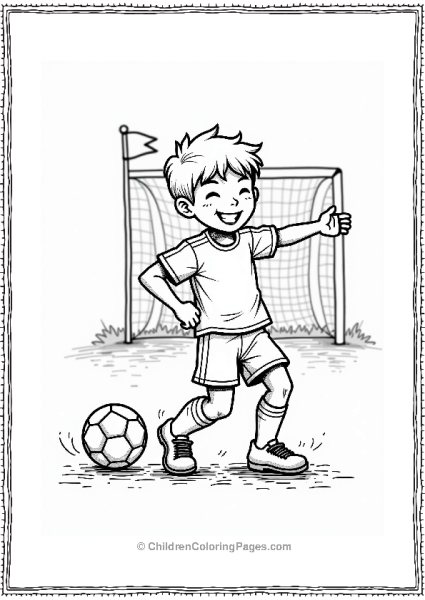 Soccer Player Victory Dance Free PDF Printable
