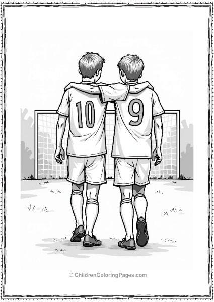 Soccer Players Supporting Each Other Free PDF Printable