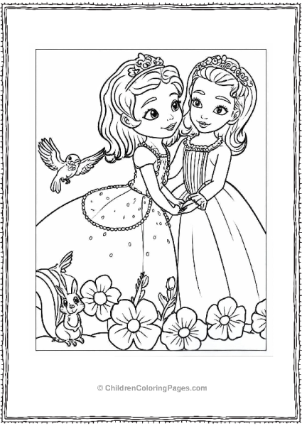 Sofia The First And Her Friend Free PDF Printable