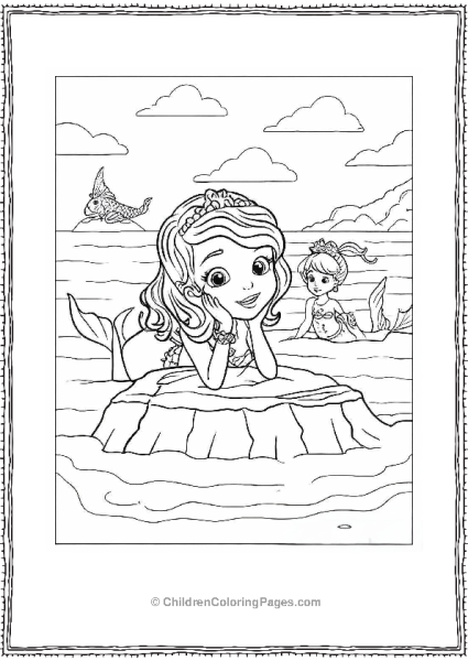 Sofia The First As AMermaid Free PDF Printable