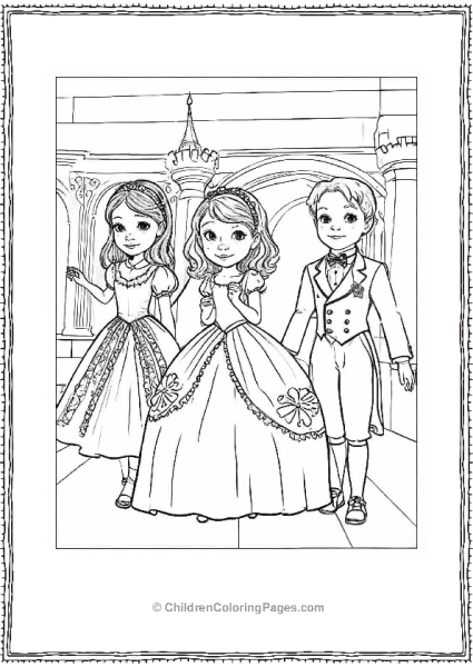 Sofia The First At A Ball Free PDF Printable