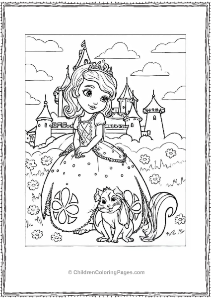 Sofia The First At Her Castle Free PDF Printable