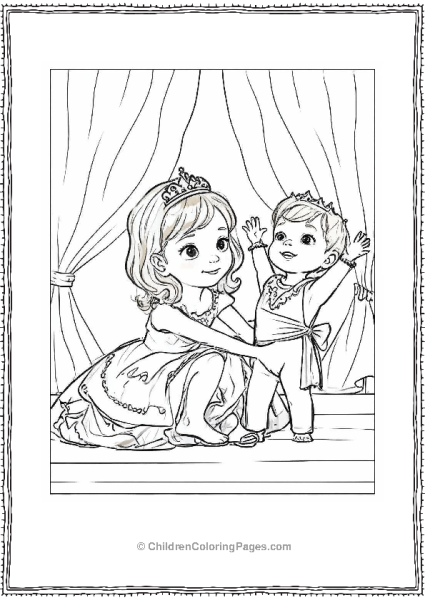 Sofia The First With A Toddler Free PDF Printable