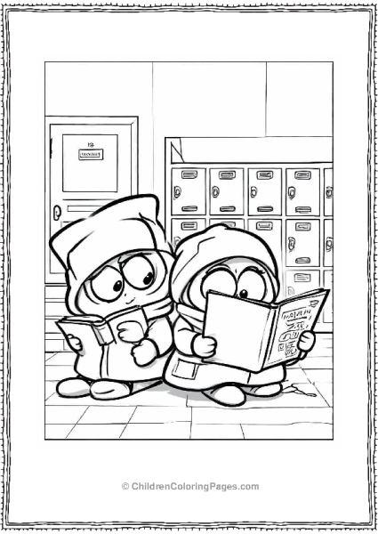 South Park Broflovski And Kenny McCormick Reading Free PDF Printable
