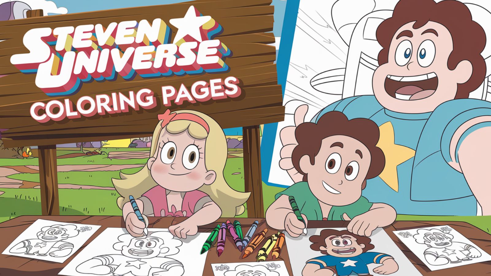 Steven Universe Coloring Pages – Free PDF Printables 🏝️🌟✨